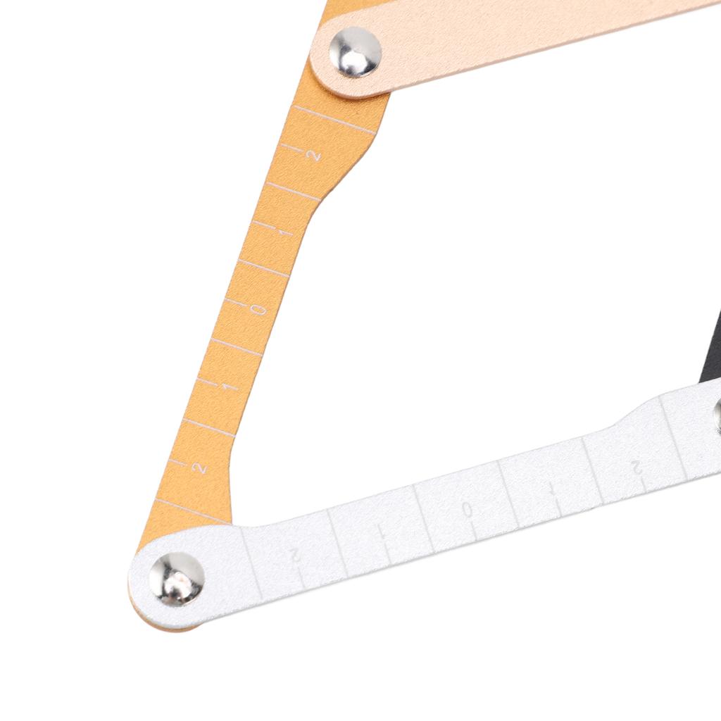 Eyebrow Three Point Positioning Balance Ruler Stainless Steel Multifunctional Golden Ratio Eyebrow Ruler for Semi Permanent Tattooing