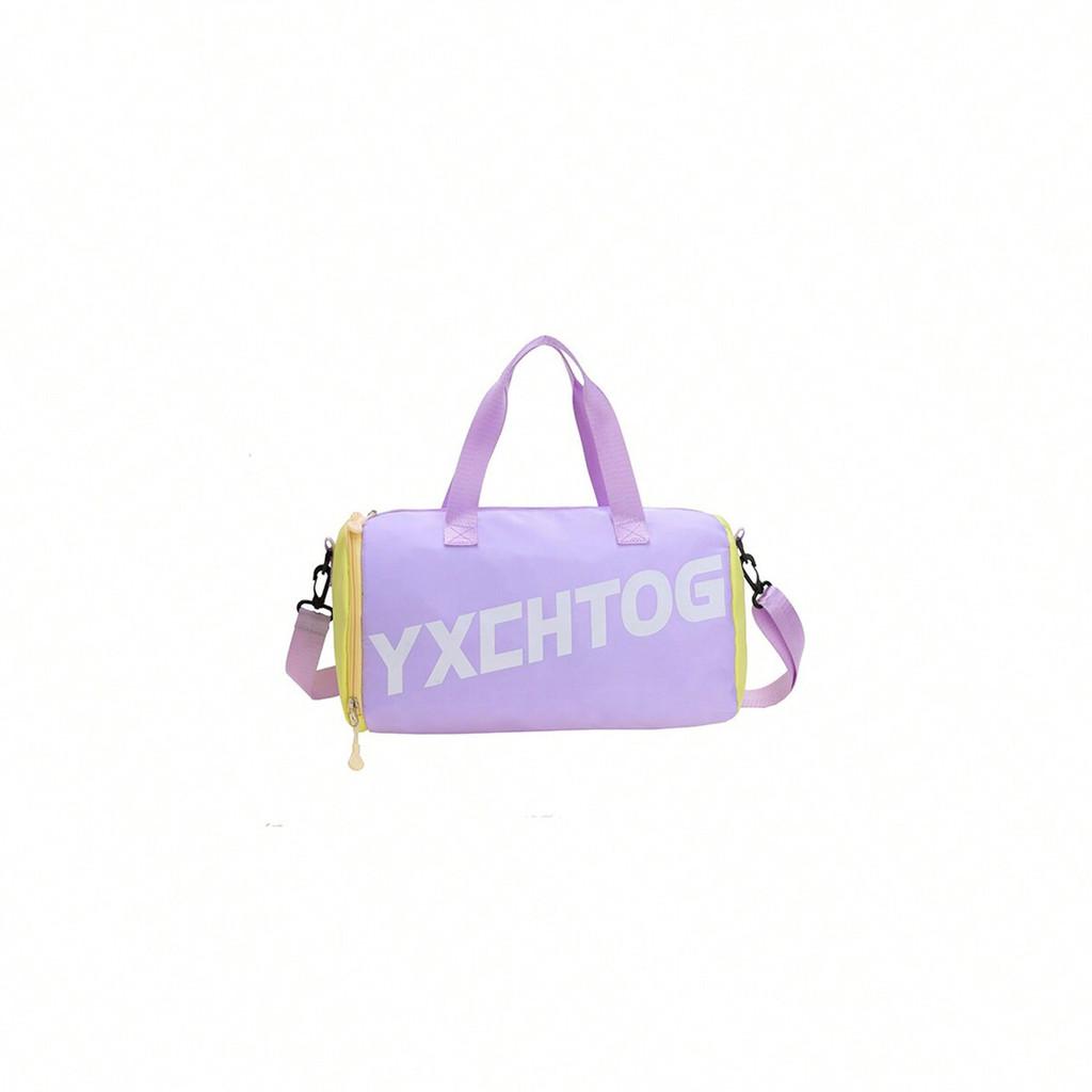 Simple Contrasting Letter Color Large Capacity Children Handbag Shoulder