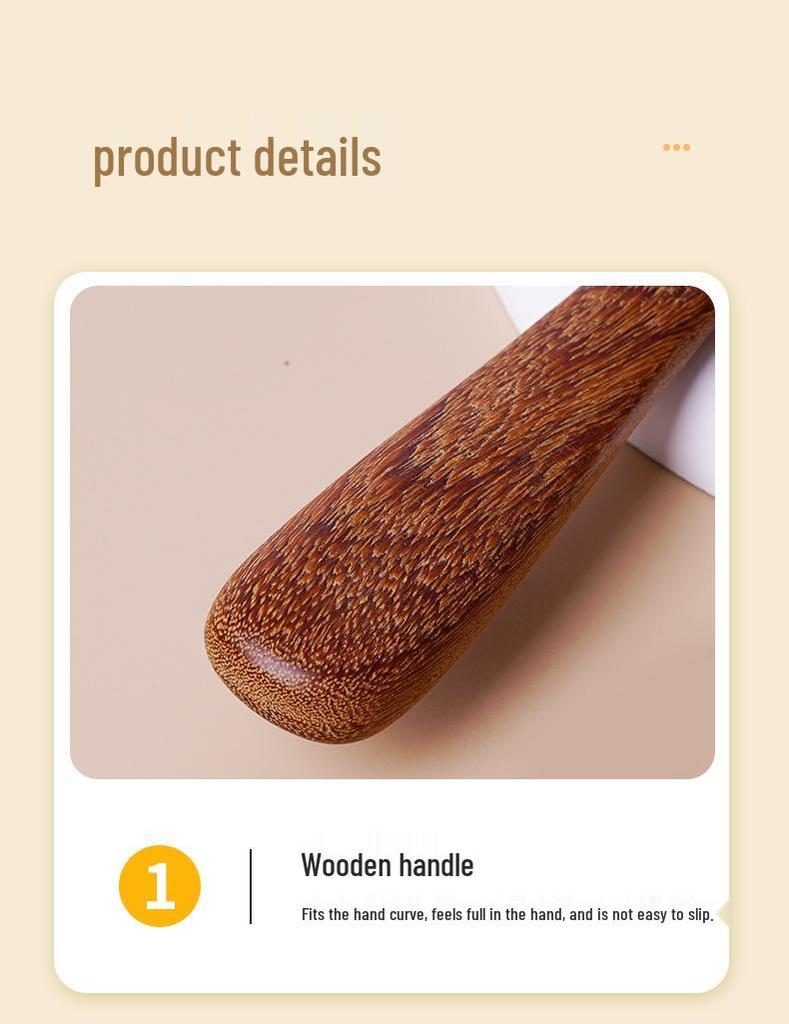 Sandalwood Travel Massage Comb: Portable Solid Wood Fluffy Comb with Cushion Airbag for Hair and Scalp Massage.