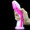 Mixed Color Liquid Silicone Eggless Simulation Penis Dildo Female Masturbation Device Anal Anal Plug Anal Expansion Device
