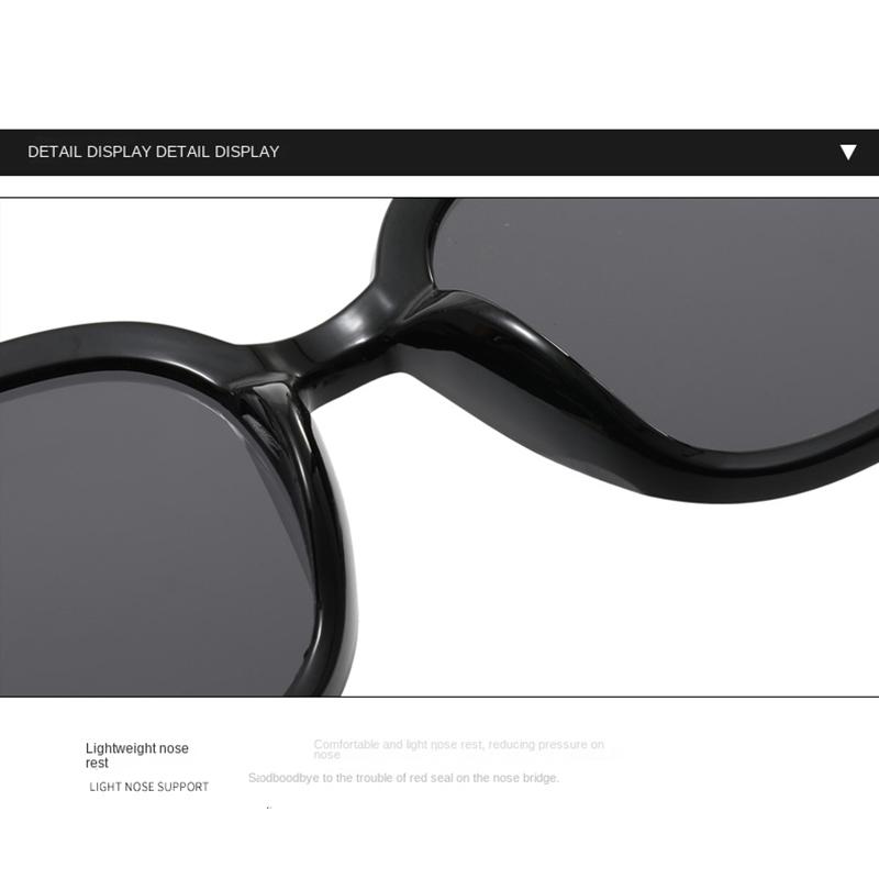 Korean Version Of The Big Frame Square Sunglasses Men's And Women's Fashion Trend Retro UV Protection Sun Glasses