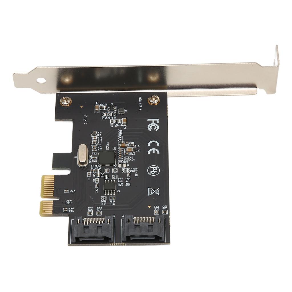 PCIe SATA 3.0 Controller Card 2 Port PCIe to SATA III 6Gbps Support IDE AHCI Interface PCIe to SATA Adapter Card