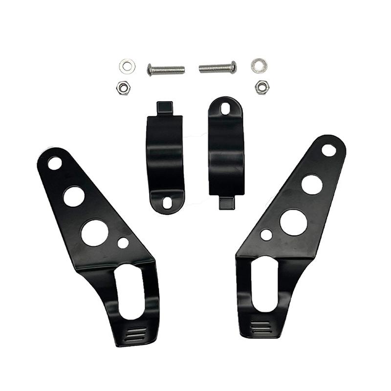 Universal 5.75" 7" Motorcycle Headlight Mount Bracket Fork Ear Chopper Headlamp Holder Clamp Adjustable Motor Fork Mount
