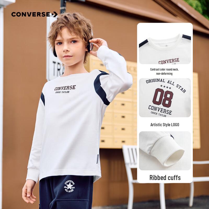 Converse Kids  Fall 2025 Letter Print Long-Sleeve T-Shirt S