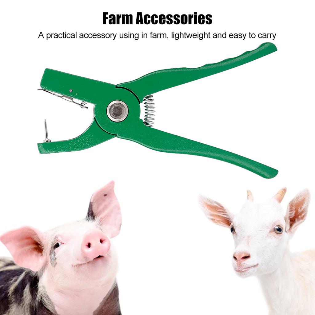 Aluminium Alloy Poultry Ear Tag Plier Equipment Livestock Marking Tool for Farm Animals