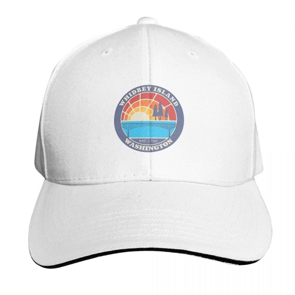 WHIDBEY ISLAND LOGO Baseball Cap Hats for Unisex GentleUnisex Hat Sports Cap Derby Hat Boy Womens