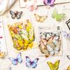 40 Sheets Laser Butterfly Aesthetic Stickers Retro Die Cutting Sticker Pack for Scrapbooking DIY Decorative Journal Stationery