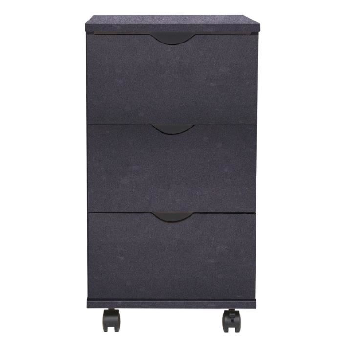 VidaXL Meuble à tiroirs 33x45x60 cm Noir 245726