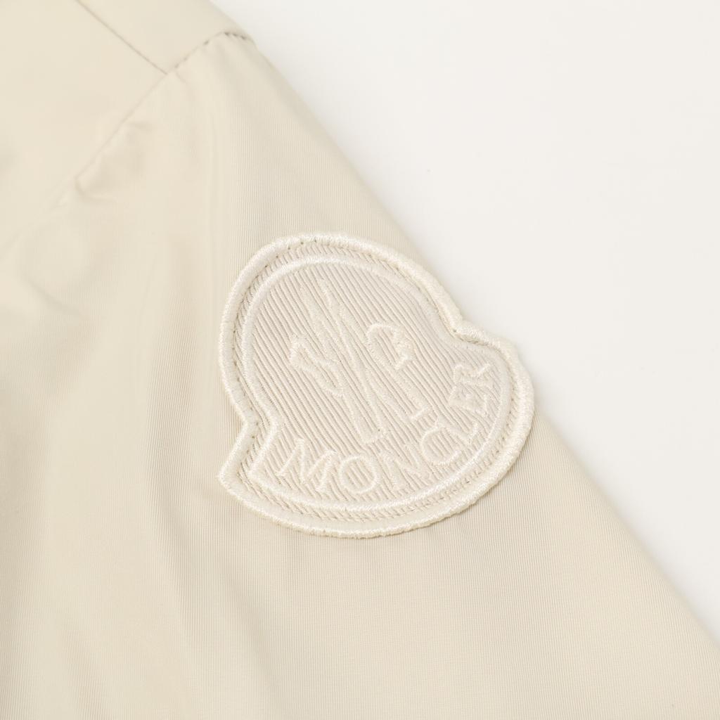 Moncler White Polyester Alfirk Long Coat Coat 1 beigeUsed