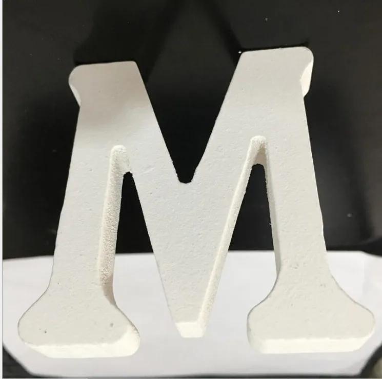 

Unfinished Wooden Letters for Crafts, Wood Letters White Marquee Alphabet Letters for Wedding Birthday Party 8cm
