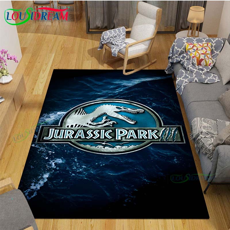 Dinosaur J-Jurassic Park Carpet Room Decor Floor Mats Bedroom Yoga Mat Photography Props Area Rug Birthday Gift Outdoor Rug