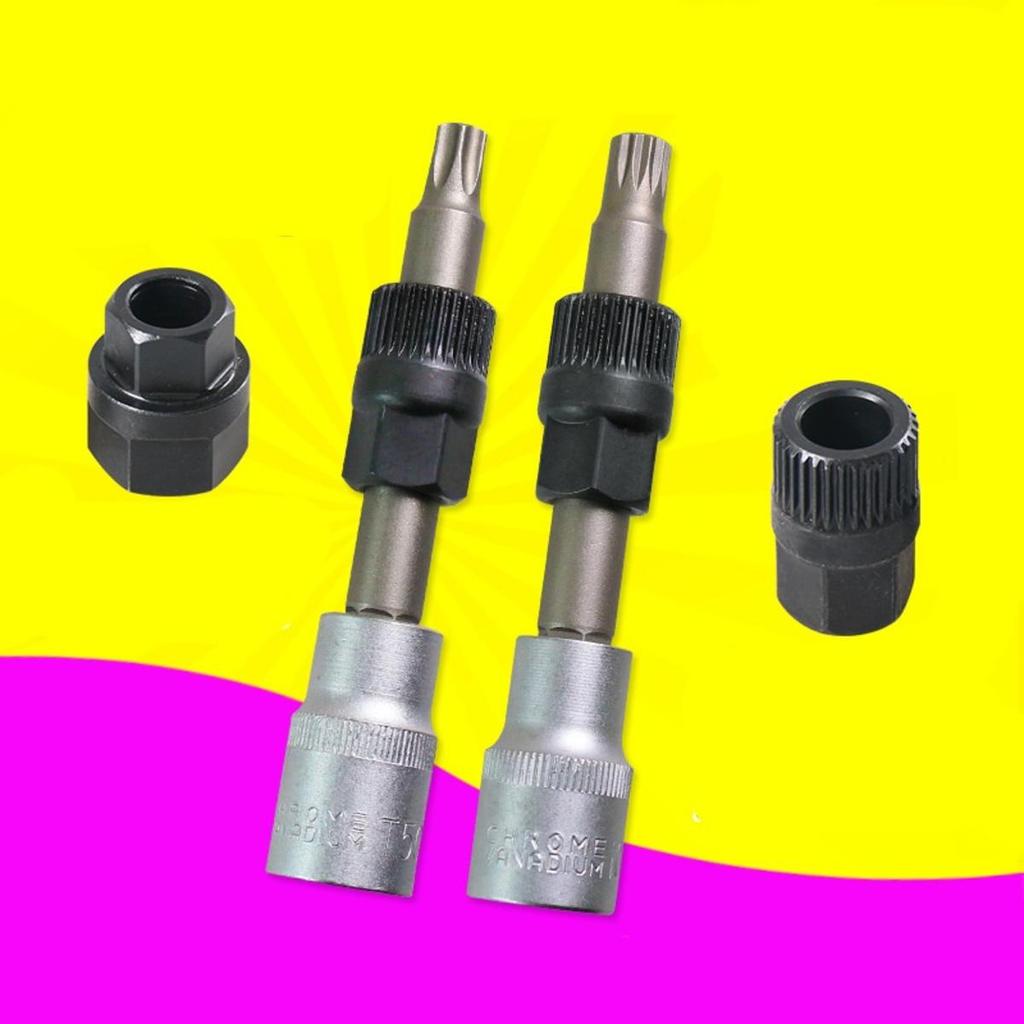 33 Teeth Hexagon Generator Pulley Removal Tool Alternator Clutch Free Wheel Pulley Disassembly Tool Accessories