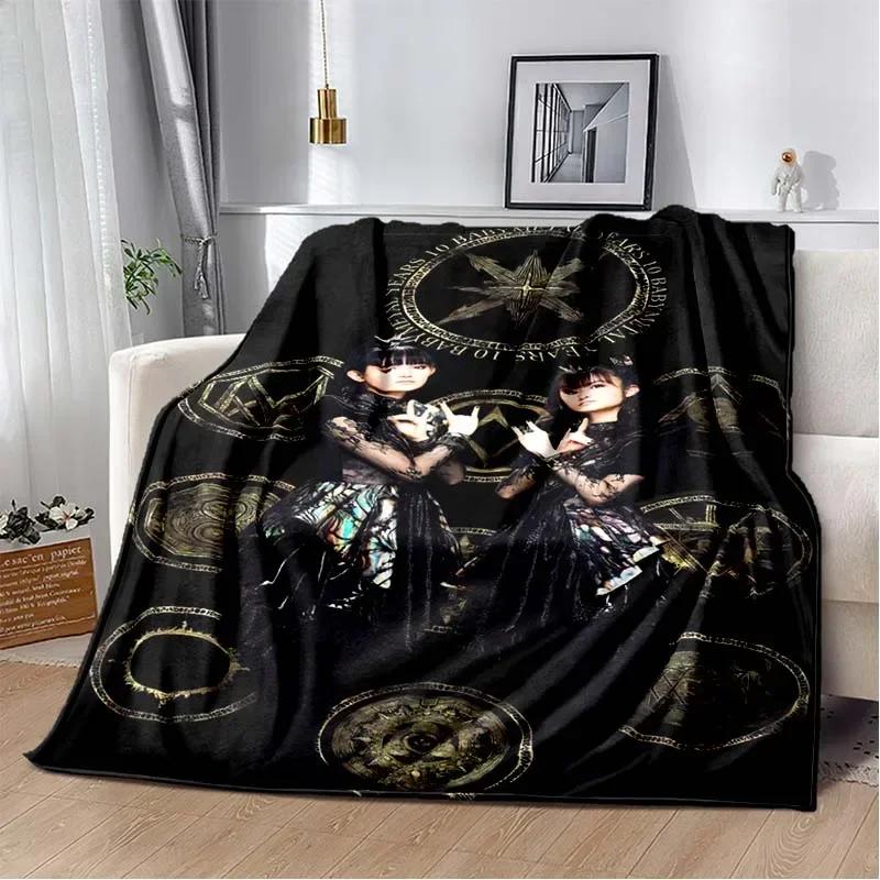 3D Babymetal Combination Printed Blanket,Fashion Soft Cozy Living room Bedroom Sofa Bed Travel Blanket Child Birthday Gift