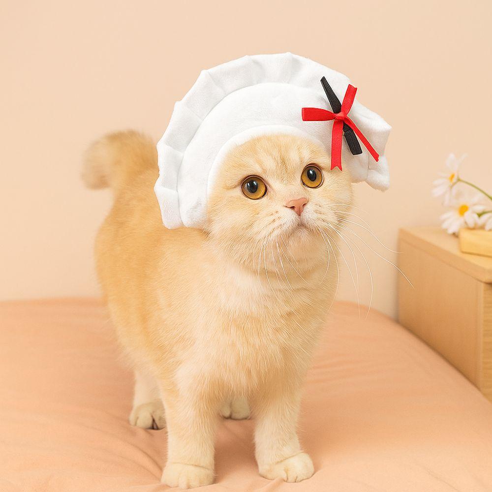 Adjustable Cat Head Covers Cartoon Puppy Dress Up Adorable Pet Cosplay Hat Cross Dressing