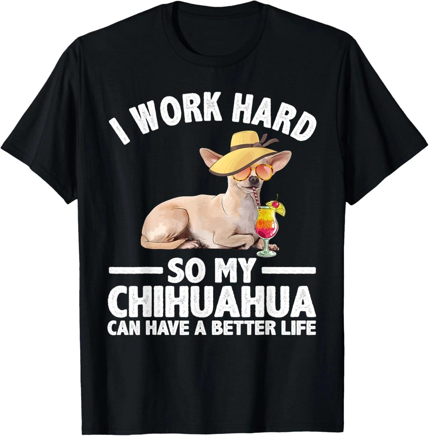 Cool Chihuahua Art For Men Women Chihuahua Lover Dog Owner Gift Unisex T-Shirt S