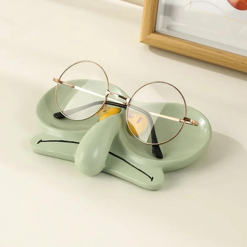 Cartoon Ornament Tray Eyeglasses Frame Organizer Glasses Jewelry Box Storage Tray Decoration Cute Office Desktop Decorative Tray