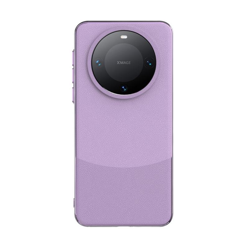 Gilt für Huawei Mate60Pro + galvanisierte Kantenkollisionspigmentleder-Handyhülle Mate60 All-Inclusive-Objektivfolien-Schutzhülle