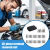 36pcs Outil de Dépinglage Extracteur de Terminal Connecteur Électrique Fil Automobile Démontage Panneau Appareil Garniture de Porte Faisceau
