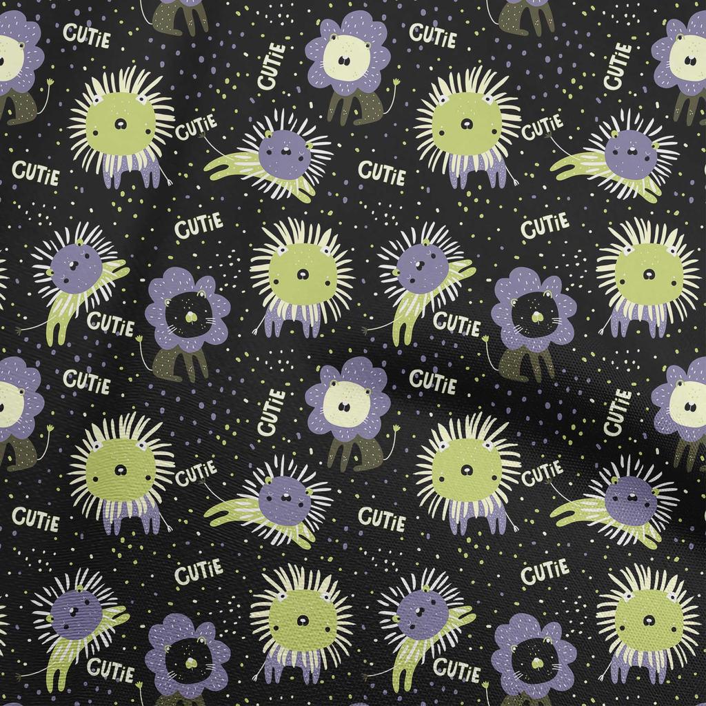 oneOone Cotton Flex Brown Fabric Kids Cutie Animal Sewing Craft Projects Fabric Prints By Yard 40 Inch