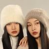 Large Size Beanie Hats Solid Color Knitted Hat High Quality Winter Hats