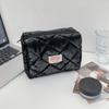 Quilting Women's Cosmetic Pouch Large Capacity Travel Storage Bags Simple Plaid Ladies Clutch Handbags Big Toiletry Bag