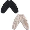 Ish Obitsu 11 Ob11 Size Outfit Obitsu Doll 11cm Body Cargo Pants Work Wear Trousers  Loose  5 Colors  Ivory+black   Ivory+black