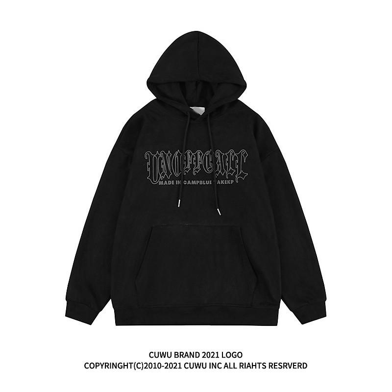 

Женский ретро худи оверсайз с принтом букв для весны и осени XL