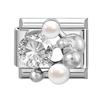 Fashion Cherry Flower Heart Star Dreamy Shiny Zircon Y2K Italian Charm Links Fit 9mm Bracelet Stainless Steel DIY Making Jewelry