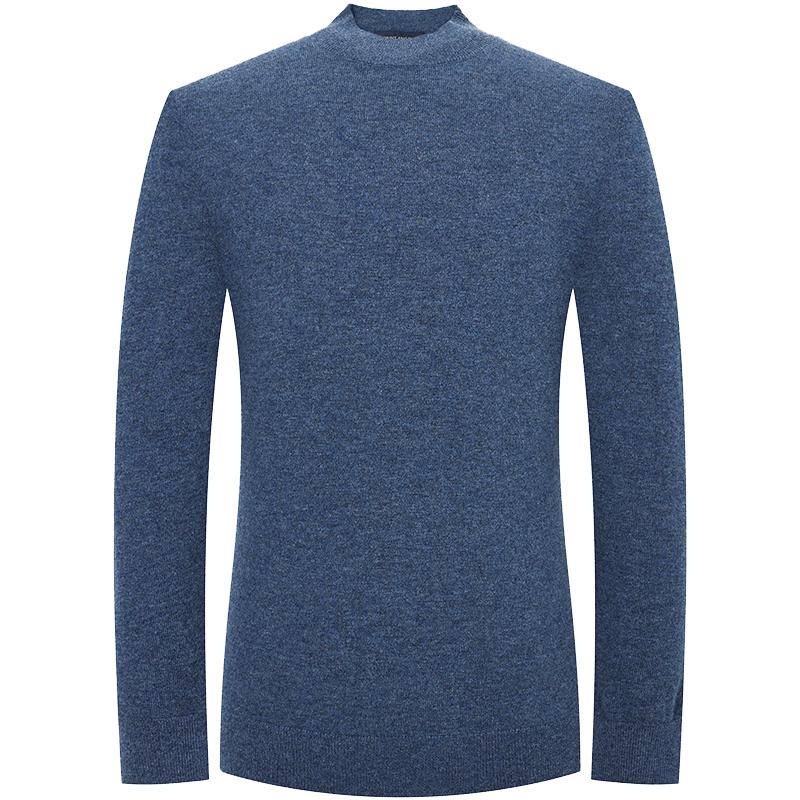 

Мужской пуловер Baoxiniao из смесовой шерсти с полувысоким воротником 2XL