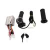 48V 500W Electric Bike Motor Brush Controller Kit Square Screen 9 Lights Throttle Rotary Handle with Keys