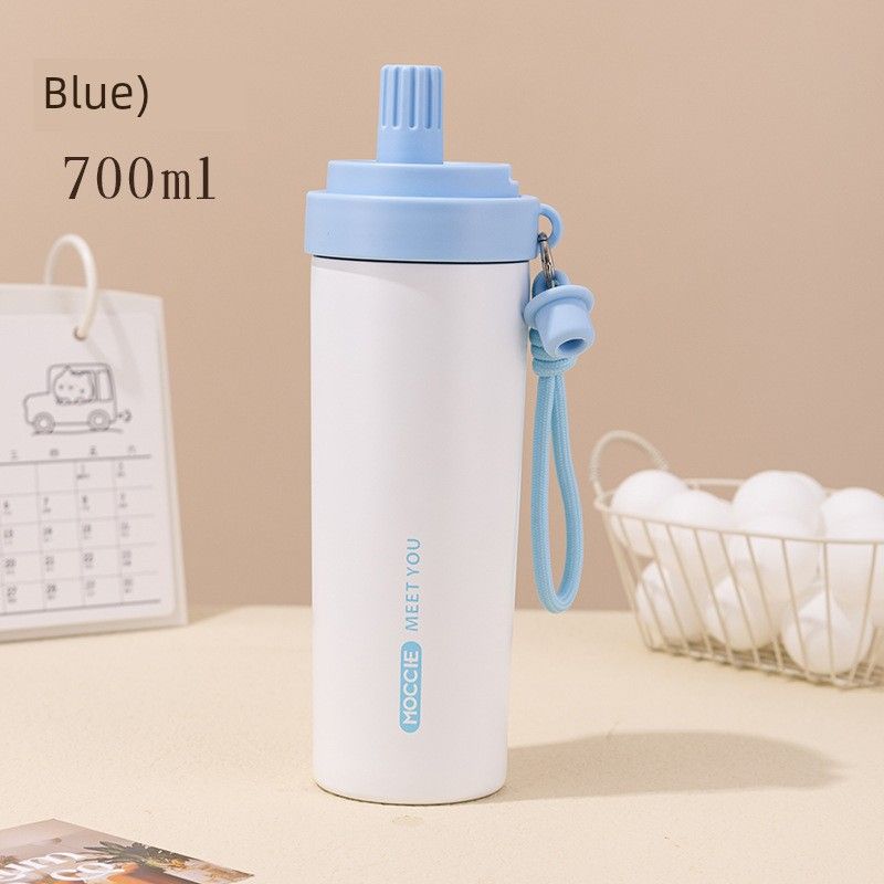 Large-Capacity Thermos Cup for Women, Good-Looking Ice Cup, Portable Car Coffee Cup, Outdoor Sports Water Bottle, Tea Cup