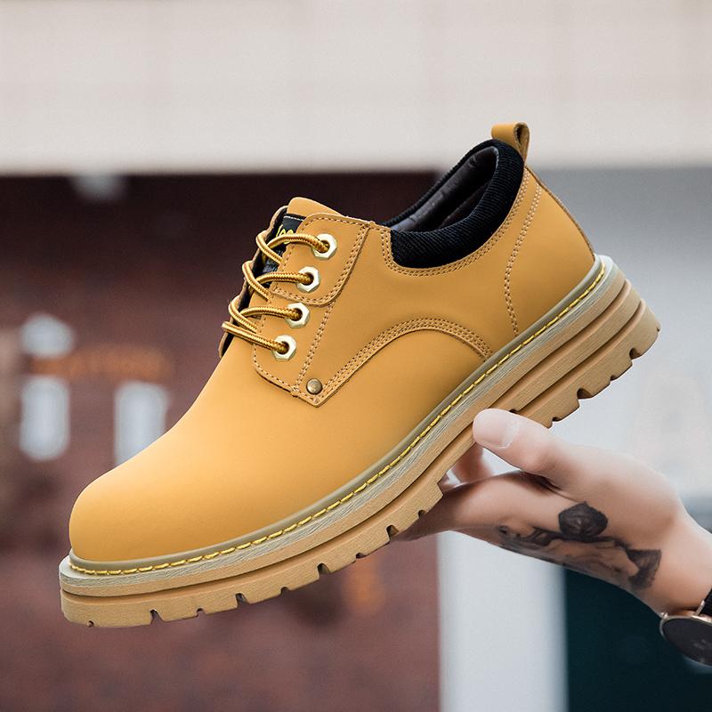 Módní Klasické Pánské Boty z Pravé Kůže Klasické Pánské Chodící Boty Venkovní Pánská Business Obuv Šněrovací Chodící Oxfordy