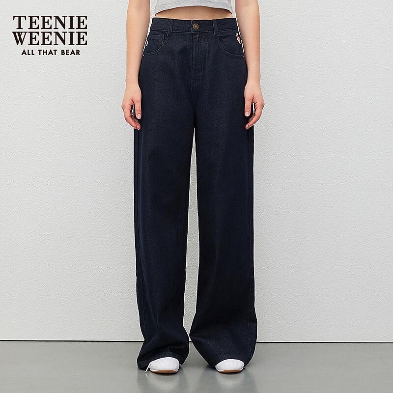 Teenie Weenie Women's 2025 Autumn Relaxed Wide-Leg Jeans