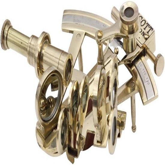 Sextant J. Scott London Nautical Navy Sailors Brass,