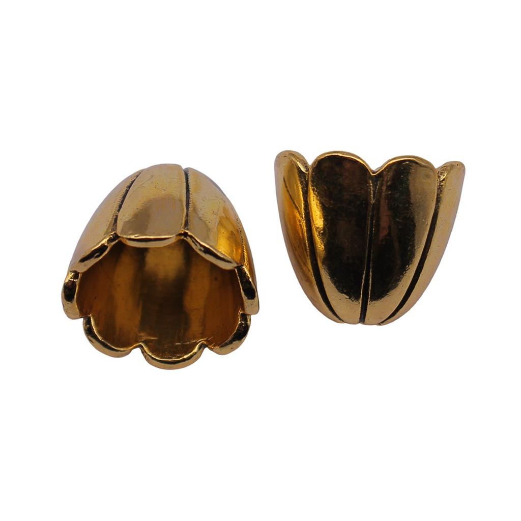 Textured Bead Cap Charms Dome Covers For Pearl And Gemscolor Jewelry Findings