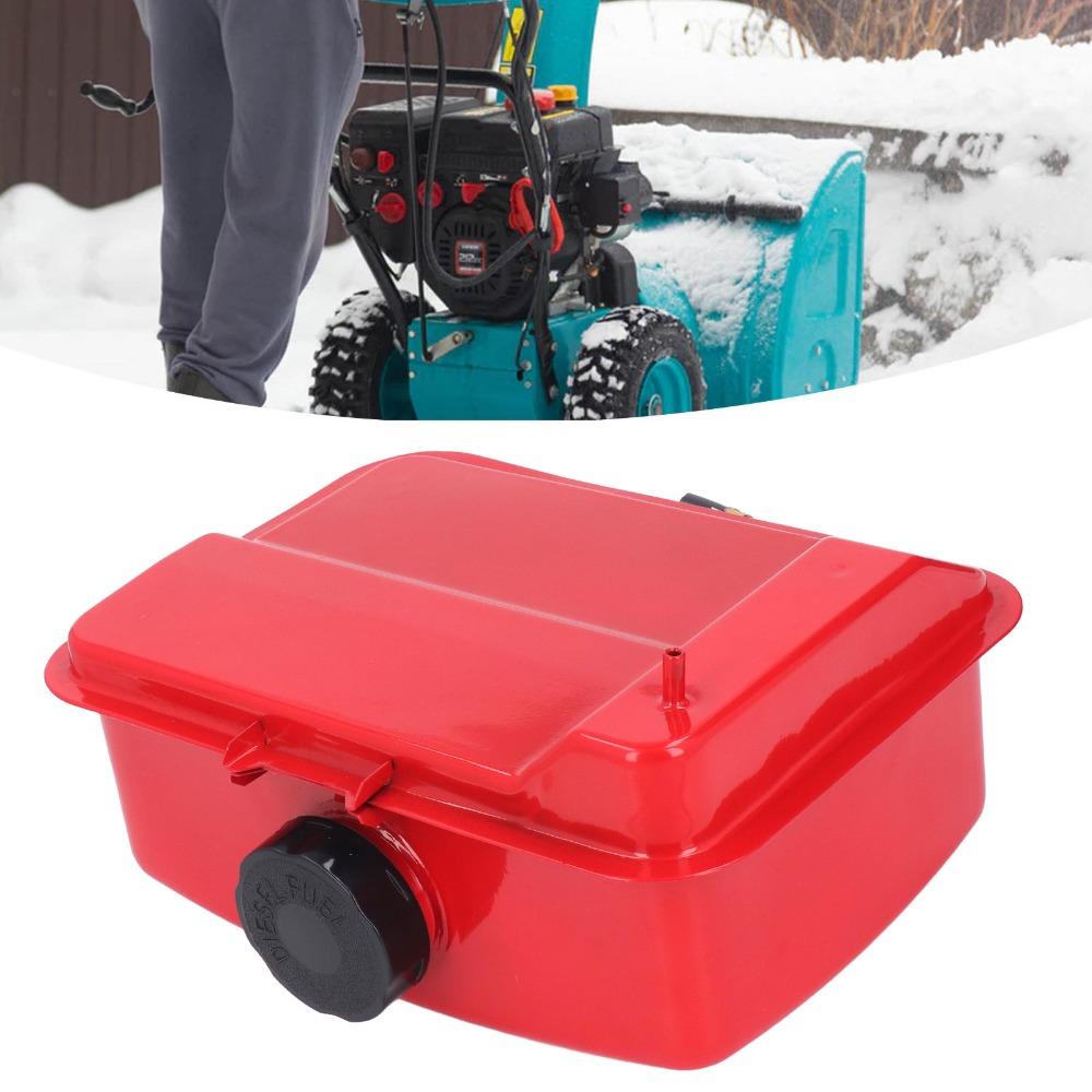 Iron Diesel Fuel Tank Red Portable Diesel Tank Durable Fuel Tank Assembly for 186F 188F 192F 195F