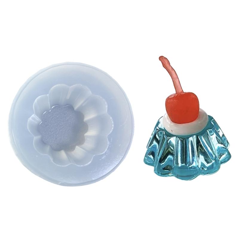 DIY Pudding Ornament Quicksand Silicone Epoxy Mold DIY Keychain Pendant Jewelry Crafting Mould for Valentines Gift