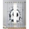 Football Sport Soccer Sheer Curtains for Living Room Decoration Window Curtains for Kitchen Tulle Voile Organza Curtains