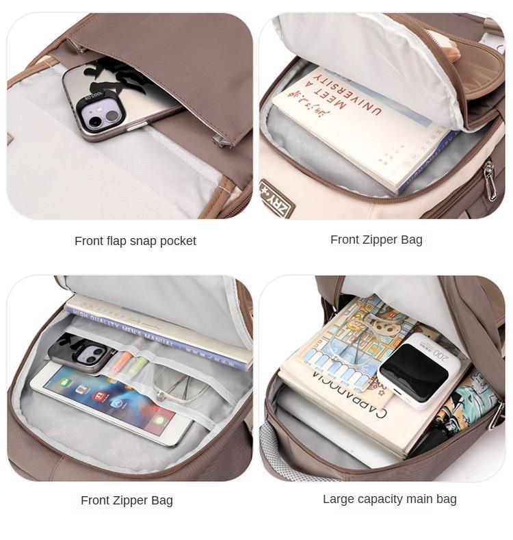 School Bags Polyester Waterproof Backpack and Shoul Bag Set (34*24*47cm)