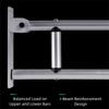Foldable Toilet Armrest Aluminum Alloy Elder Handrails Practical Grab Bars Rails