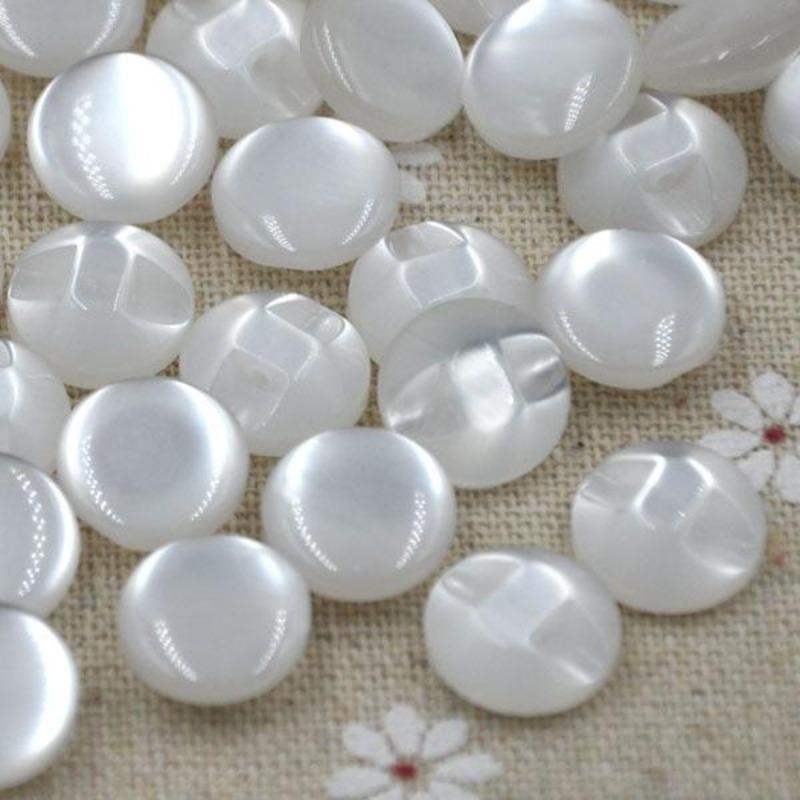 50pcs 12.5mm Resin Shirt Buttons Pearl Buttons Sewing Accessories DIY Crafts