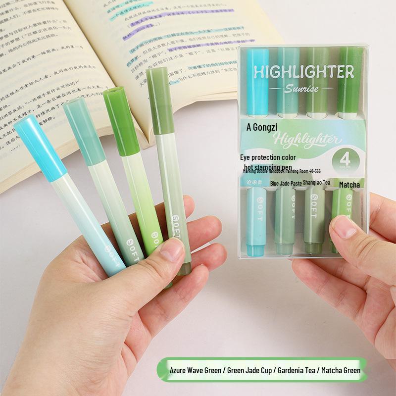 Gradient Highlighter: Eye-Friendly, Large Capacity, Ideal for Students