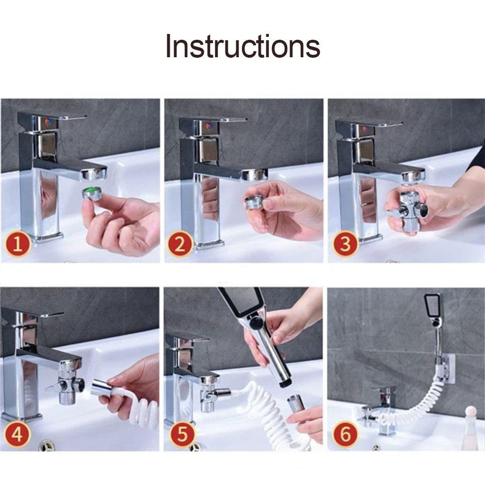 Bidet Shower Head Faucet Adapter Kichen Accessories Water Tap Connector Faucets Water Separator