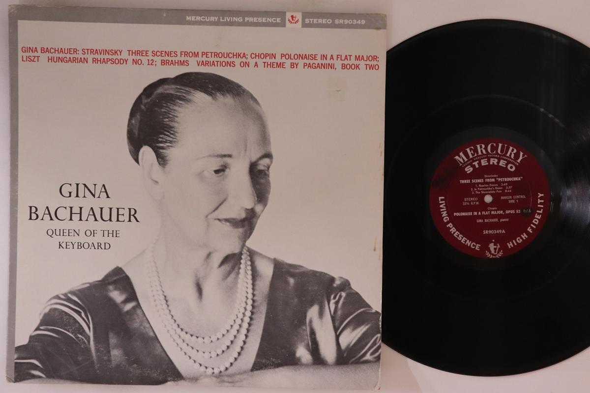 

LP Record GINA BACHAUER Queen Of The Keyboard SR90349 MERCURY 1963 US Classical Used