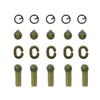 5Set Carp Fishing Accessories Kit C Clip (3/6lb) Q Ring Clip Heli Bead Sleeves Carp Hair Rig For Carp Fishing Terminal Tackle