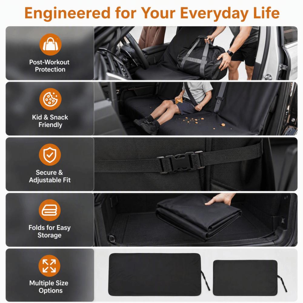 Polyester Car Seat Covers Waterproof Dustproof Cover Universal Seat Cover  Beauty Cleaning