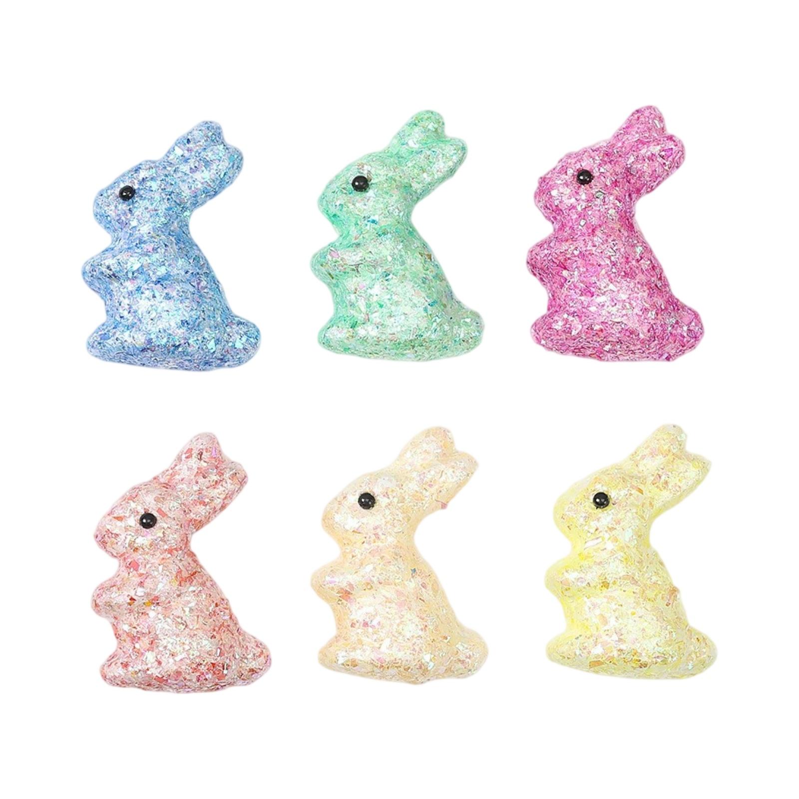 

6-Pack Foam Simulation Animals, Easter Decorative Ornaments One Size