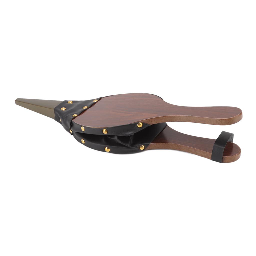 Wood Bellows 15.0 X 5in Fireplace Bellows Manual Air Blower Fireplace Tools with Hanging Strap for Outdoor Camping BBQ