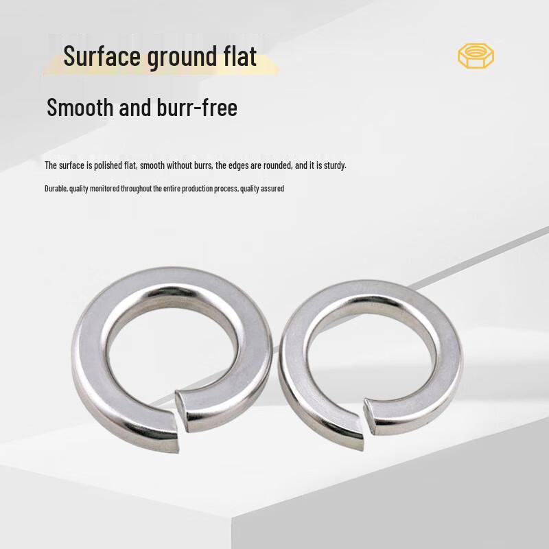 MaShiFu 304 Stainless Steel GB93 Split Lock Spring Washers