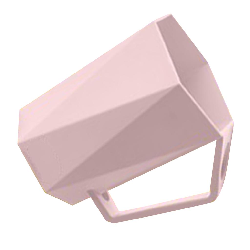 Geometrischer Zahnbürstenhalter   Wiederverwendbarer Sechseckiger Mundspülbecher mit Loch für das Badezimmer